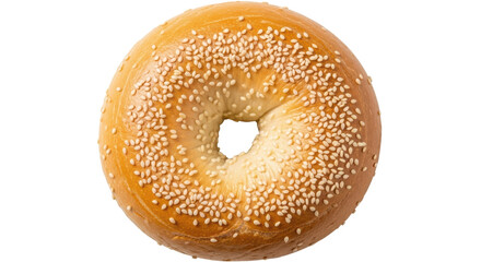 Isolated Sesame Seed Bagel