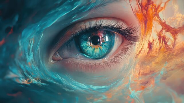 vision floating eye
