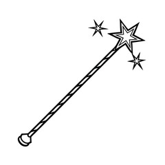 magic stick vector illustration 