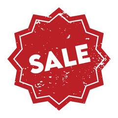 Grunge SALE badge icon vector