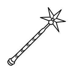 magic stick vector illustration 