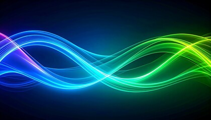 Fototapeta premium Big neon wave background