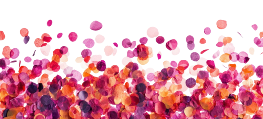 PNG Pop confetti top border background celebration decoration.