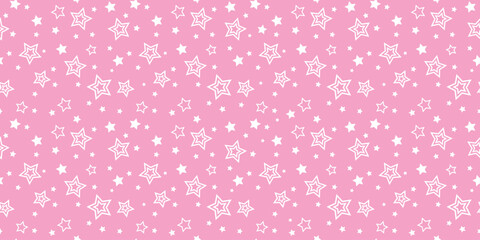 seamless pattern with a star. trendy pink stripe, texture. fashion background for girls. simple background for print, fabric, wallpaper, textile. Abstract geometric design. art vector
