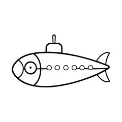 submarine coloring page