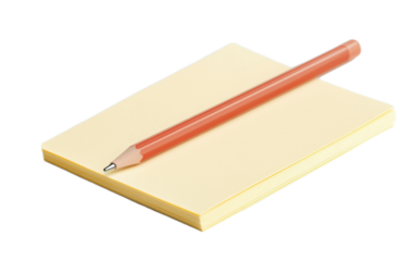 Note stick pen on white background,png