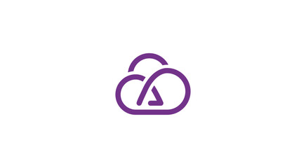 Cloud A Letter Logo – Minimal Modern Tech Identity