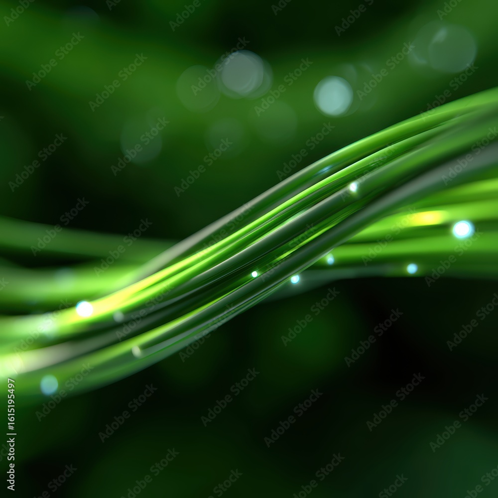 Poster abstract background: flowing light patterns representing optimized agricultural supply chains, farm 
