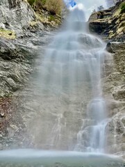 waterfall in the alps