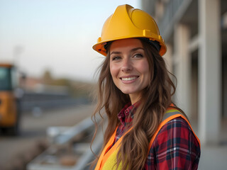 female construction worker