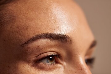Radiant skin glows softly, evoking pure confidence and gentle serenity.