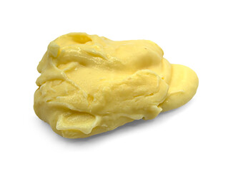Whipped mashed potatoes portion isolated on transparent or white background, png