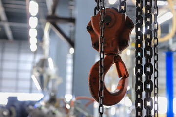 Industrial Chain Hoist in Factory Setting