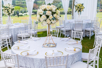 wedding reception table