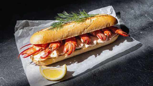 Lobster sandwich.