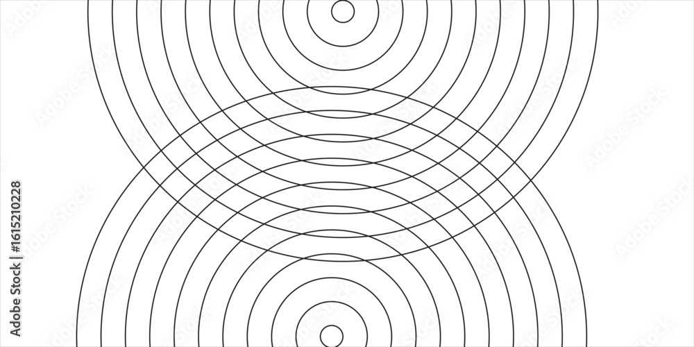 Poster geometric abstract pattern vector sketch line illustration on white background