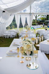 wedding reception table