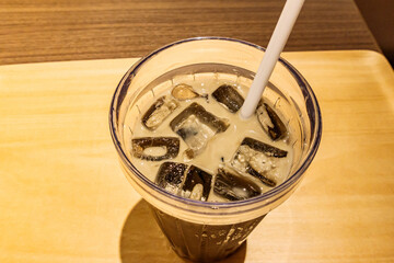 	アイスラテのクローズアップ