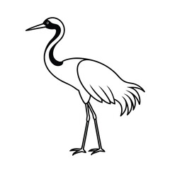 elegant japanese crane design