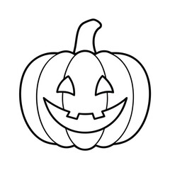 halloween pumpkin outline clipart