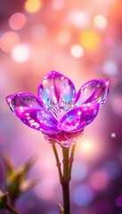 crystal spring blossom, fantasy, galaxy, transparent