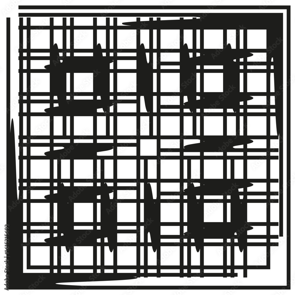 Poster abstract grid pattern. intersecting line texture. modern maze vector. geometric background design.