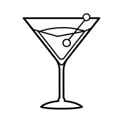 line art classic martini