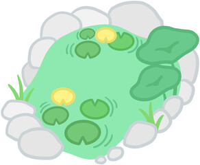 pond illustration