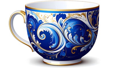 Ornate porcelain teacup