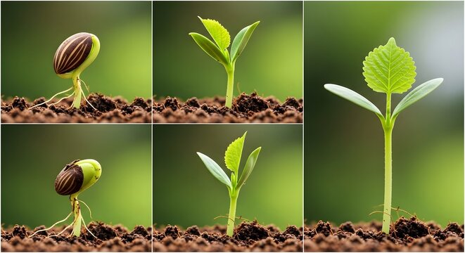 Plant Growth Stages From Seedling to Sprout