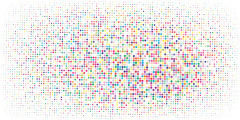 Black halftone pattern on white background. Linear halftone background. Vector illustration isolated on white background. vector