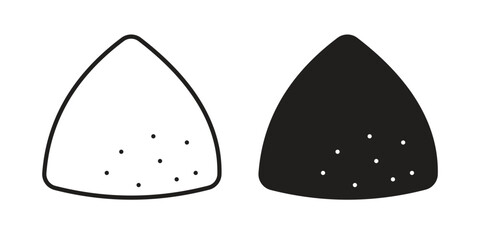 Mound icon vector in simple flat design, outline.