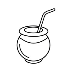 south american mate drink clipart