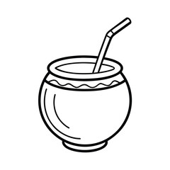south american mate drink clipart