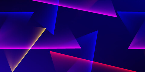 Obraz premium Coloured neon lights dark background vector design in eps 10