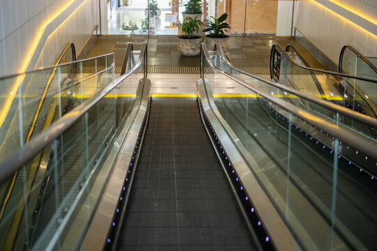 empty escalator