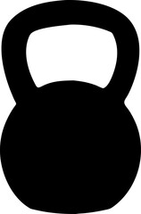 Heavy black metal gym equipment: a single iron dumbbell isolated on a white background for strength training and fitness