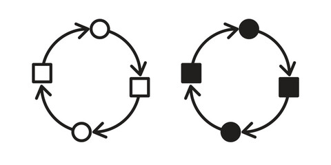 Adaptation icon vector in simple flat design, outline.