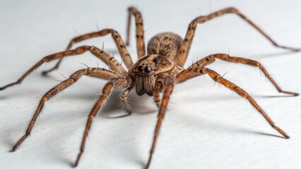 Hobo Spider on studio background