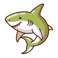 Obraz premium Shark Vector Art - Clean SVG Illustration