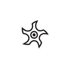 A simple line drawing of a four-pointed star.