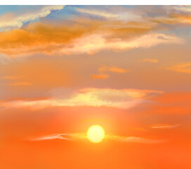 sunset glow