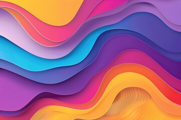 Abstract Wavy Design Presentation Template