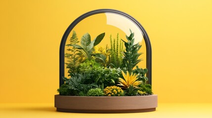 Glass dome garden display