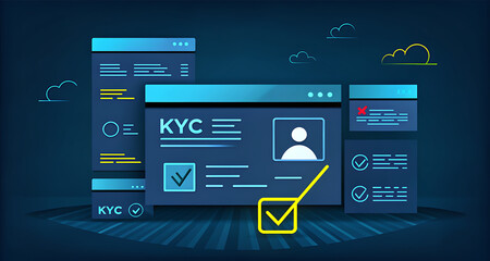 Photo of kyc verification process for secure online transactions