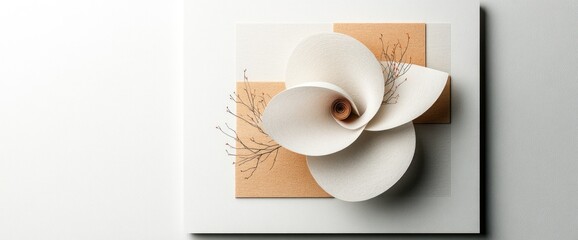 Abstract Paper Flower Arrangement