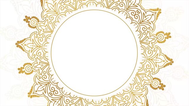 Gold and white mandala wedding invitation background. Luxury ornamental mandala background. A diwali deepawali and ramadan islamic festival greeting decorative element's oriental