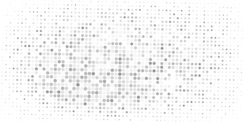 Dotted gradient halftone background. Horizontal seamless dots pattern in pop art style.
