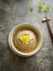 Cold noodle K-food Naengmyeon