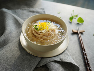 Cold noodle K-food Naengmyeon